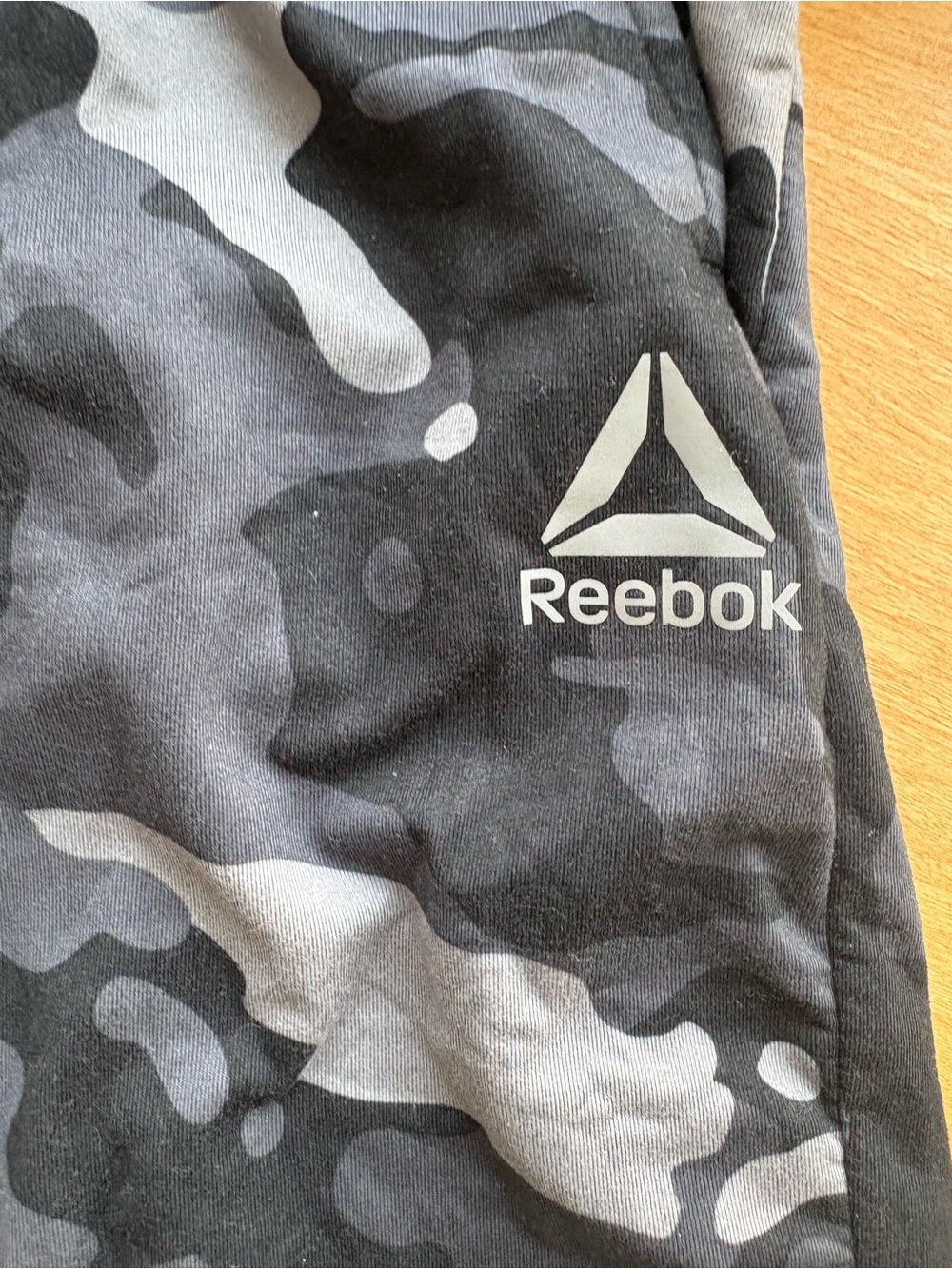 Reebok Men’s Black & Gray Camo Athletic Shorts - Picture 3 of 15